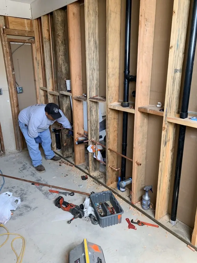 Commercial rough-in plumbing for Trenchless Sewer Repair in Churchville